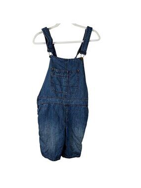 Anthropologie Holding Horses Denim Shortalls  Sz 28 Baggy Retro
